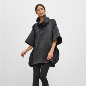Aritzia Community Kratos Sweater Poncho Cape Cowl Neck Sweatshirt Size X…